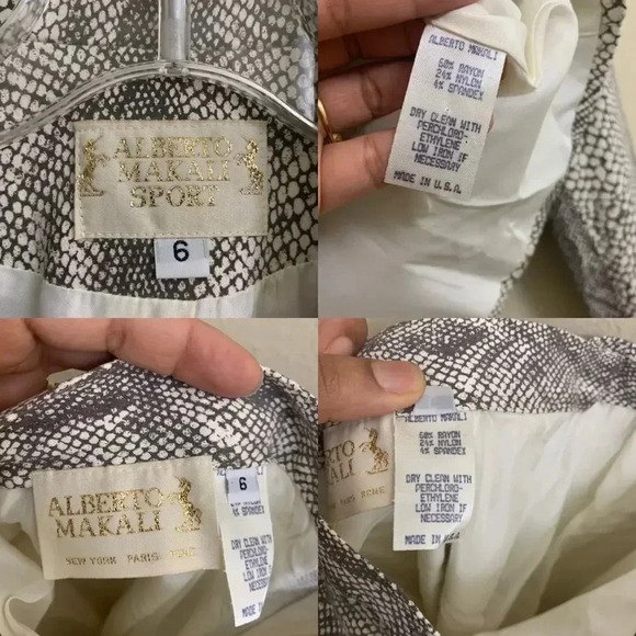 VTG ALBERTO MAKALI SPORT Jacket Skirt Suit - Picture 14 of 16